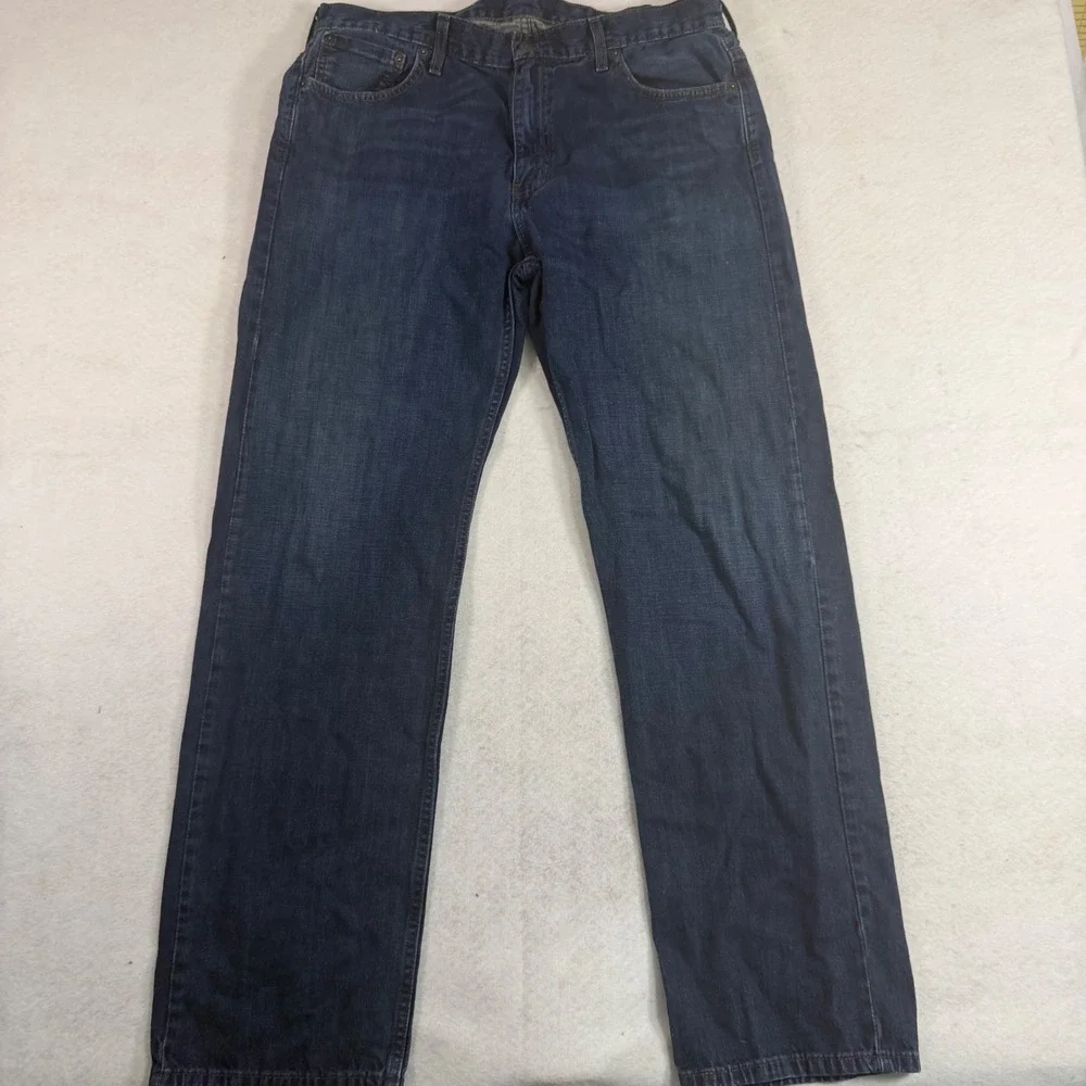 Levis 559 Relaxed Straight Jeans Mens 36x34 Dark Wash Indigo Denim 00559-0202